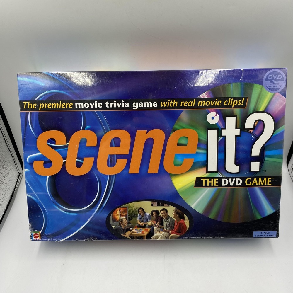 Scene It? The DVD Game Movie‎ Trivia Board Game Mattel New Sealed 2003 Edition